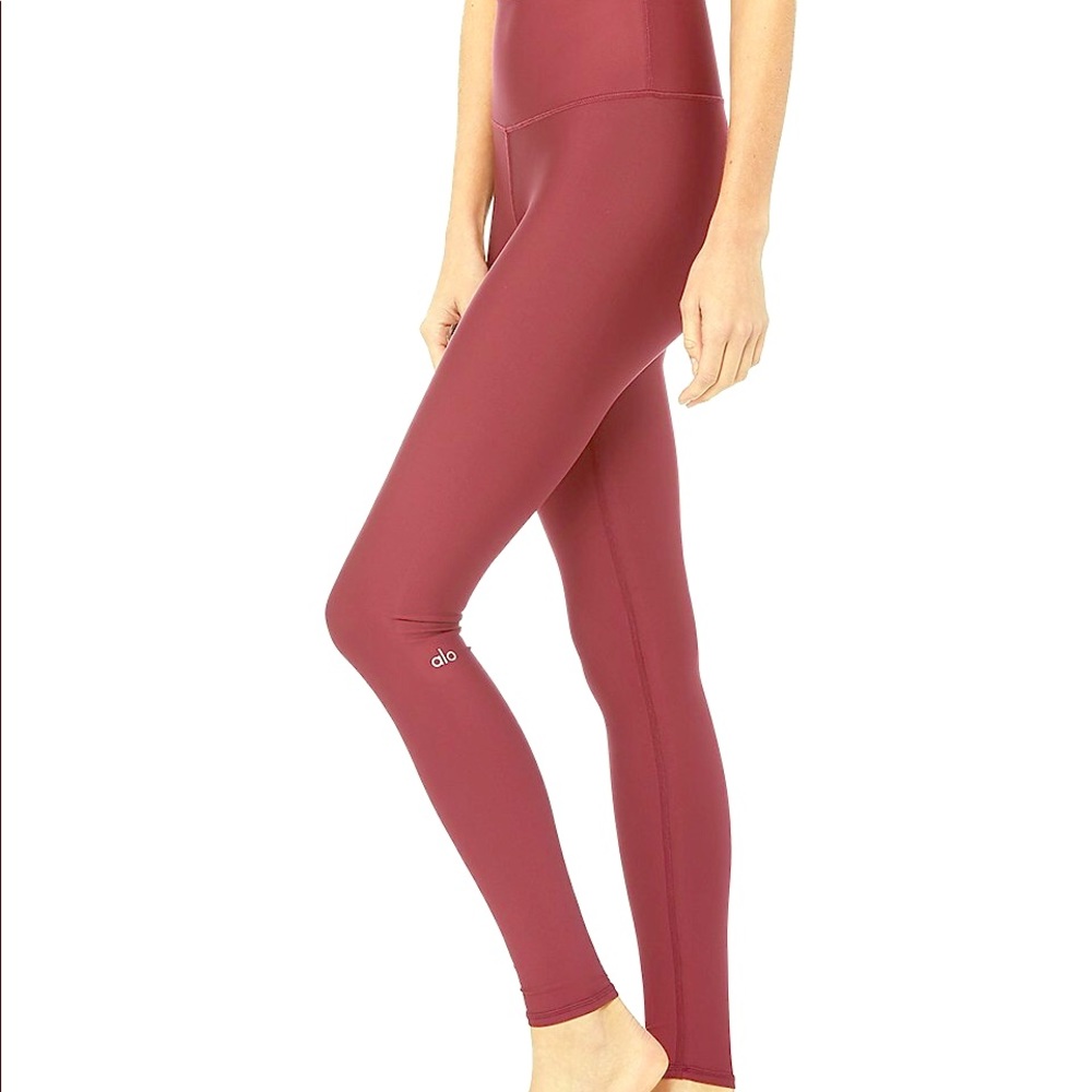 Maroon/Burgundy Alo Airbrush Legging
